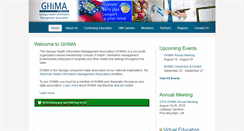 Desktop Screenshot of ghima.org